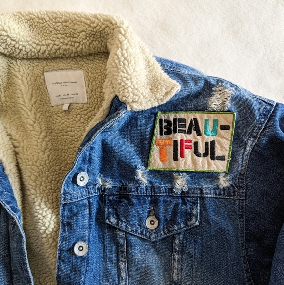 ZARA graphic denim jacket - Picture 6 of 13